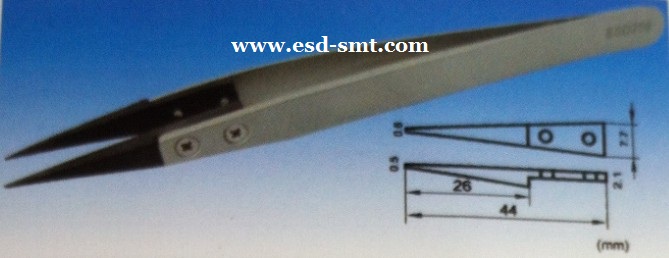 ESD Changeable Head S/Steel Tweezers ESD-259