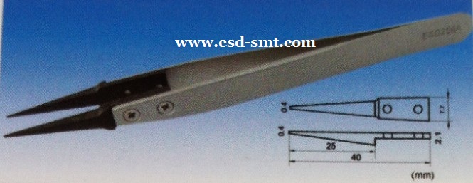 ESD Changeable Head S/Steel Tweezer ESD-259A