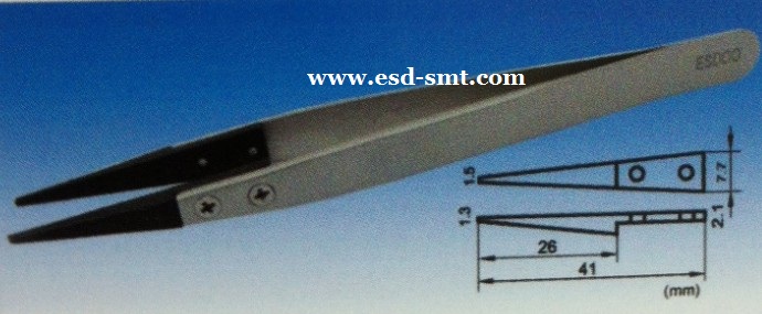 ESD Changeable Head S/Steel Tweezer ESD-00